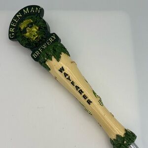 Green Man Brewery Wayfarer Beer Pub Tap Handle 12 Inches Asheville NC Est. 1997
